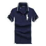 t-shirt ralph lauren hommes classic fit soft-touch blanc pony blue
